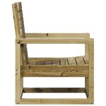 vidaXL Salon de jardin 3 Pièces bois de pin imprégné