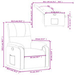 vidaXL Fauteuil inclinable marron tissu microfibre