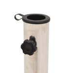vidaXL Socle de parasol Granite rectangulaire 25 kg