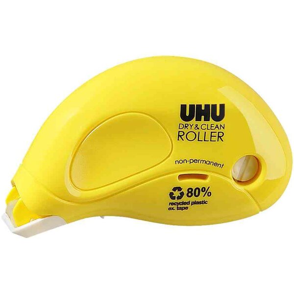 Roller de colle Dry & Clean non permanent 6,5 mm x 8,5 m UHU