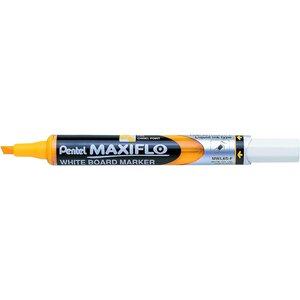 Marqueur tableaux blancs MAXIFLO Pointe biseautée moyenne Jaune x 12 PENTEL