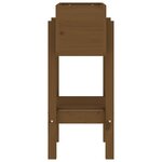 vidaXL Jardinière marron miel 62x30x69 cm bois massif de pin