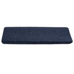 vidaXL Tapis d'escalier auto-adhésifs 15 Pièces 65x24 5x3 5 cm Bleu