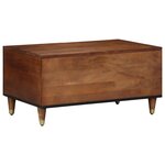 vidaXL Table basse 80x50x40 cm en bois de mangue massif