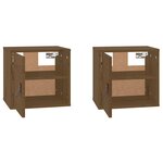 vidaXL Armoires murales 2Pièces Marron miel 31 5x30x30 cm Bois pin massif