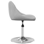 vidaXL Chaises pivotantes à manger lot de 2 Gris clair Velours