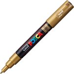 Marqueur pointe conique extra-fine pc1mc 0 7 - 1mm or x 12 POSCA