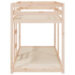 vidaXL Lit superposé 80x200 cm Bois de pin massif