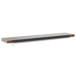 vidaXL Étagères murales flottantes 4 Pièces gris béton 120x23 5x3 8cm MDF