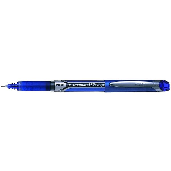 Stylo roller à encre hi-tecpoint v7 grip pte moyenne bleu x 12 pilot