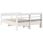 vidaXL Cadre de lit sans matelas blanc 120x200 cm bois de pin massif