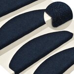 vidaXL Tapis autoadhésifs 5 Pièces Bleu marine 56x17x3 cm Aiguilleté