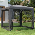vidaXL Tente de fête 4 parois latérales en maille Anthracite 2.5x2.5 m