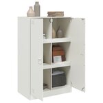 vidaXL Buffet blanc 67x39x107 cm acier