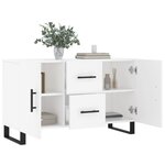 vidaXL Buffet blanc 100x36x60 cm bois d'ingénierie