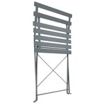 vidaXL Mobilier de bistro 3 Pièces Acier Gris