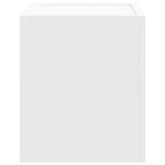 vidaXL Tables de chevet murales 2 Pièces blanc 45x30x35 cm