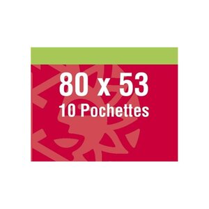 Pochettes noires 80 x 53 mm type Diptyque Dürer.