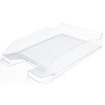 Q-connect corbeille à courrier empilable - PP documents - A4+ - Transparent