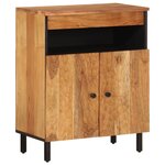 vidaXL Armoire latérale 60x33x75 cm bois massif d'acacia