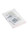 (lot  de 1000 sacs) sachet à fermeture zip 60 µ à bandes blanches sans