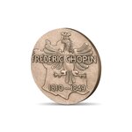 Médaille bronze frédéric chopin