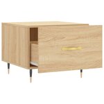 vidaXL Tables basses 2 Pièces chêne sonoma 50x50x40 cm bois d'ingénierie