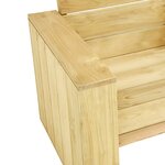 vidaXL Chaises de jardin lot de 2 89x76x76 cm Bois de pin imprégné