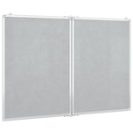 vidaXL Tableau blanc magnétique pliable 100x80x1 7 cm aluminium