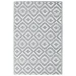vidaXL Tapis d'extérieur Gris 120x180 cm PP