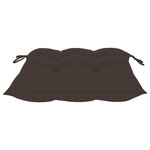 vidaXL Chaises de jardin lot de 6 et coussins taupe bois teck solide