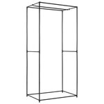 vidaXL Garde-robe Noir 75x50x160 cm