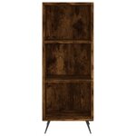 vidaXL Armoire à étagères chêne fumé 34 5x32 5x90 cm bois d'ingénierie