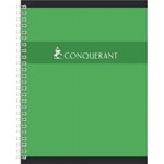 Cahier spirale 180 pages 5x5 70 g  couverture carte recyclée  format 17 x 22 cm CONQUERANT