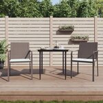 vidaXL Chaises de jardin et coussins lot de 2 marron 56x59x84 cm rotin