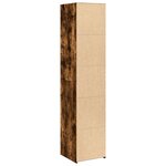 vidaXL Buffet haut chêne fumé 40x41x185 cm bois d'ingénierie