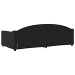vidaXL Lit de repos noir 100x200 cm tissu