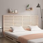 vidaXL Tête de lit murale 156x3x91 5 cm Bois massif de pin