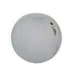 Siège ballon ergonomique Ergo Ball, ballon PVC et housse en tissu 100% polyester, diamètre 65 cm - coloris Gris