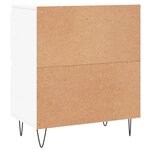 vidaXL Buffets 2 Pièces blanc bois d'ingénierie