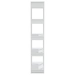vidaXL Bibliothèque/séparateur de pièce blanc bois d'ingénierie