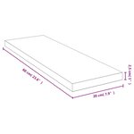 vidaXL Étagère murale 60x20x2 5 cm bambou