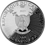 Pièce de monnaie en Argent 500 Francs g 17.50 Millésime 2023 Lucky Charms LADYBUG