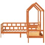 vidaXL Ensemble de lit de jour avec toit 90x200 cm bois de pin massif