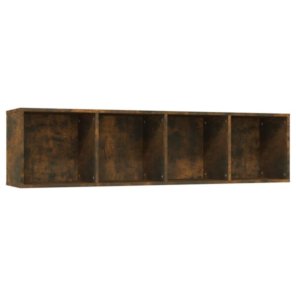 vidaXL Bibliothèque/Meuble TV Chêne fumé 143x30x36cm Bois d'ingénierie