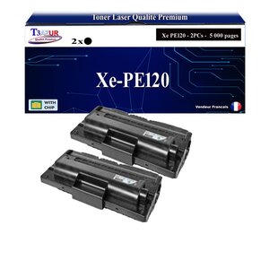 T3AZUR -2x Toners compatibles avec Xerox WorkCentre PE120 (13R00606) - Noir