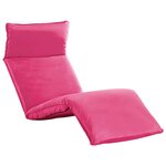 vidaXL Chaise longue pliable Tissu Oxford Rose