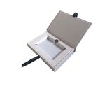 Coffret avec cale pour carte cadeau, blanc, 121x68x20mm