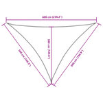 vidaXL Voile de parasol tissu oxford triangulaire 5x5x6 m marron