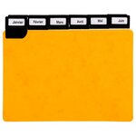 Guide de classement 105 x 148 mm exacompta jaune - jeu de 24